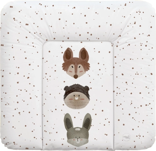 Ceba Baby weiche Wickelauflage für die Kommode Basic Cute Animals 75 × 72 cm