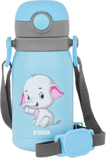 Kinder-Trinkflasche 300 ml blau mit kleinem Elefanten
