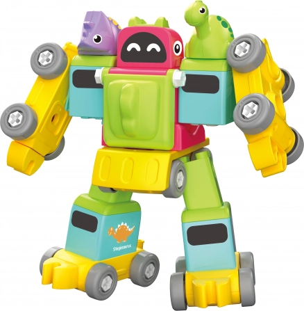 Roboterdinosaurier und Zug – Schraubbausatz