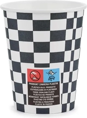 Einweg-Partybecher Szachownica 220 ml – Mix
