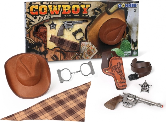 Cowboy-Set mit Hut