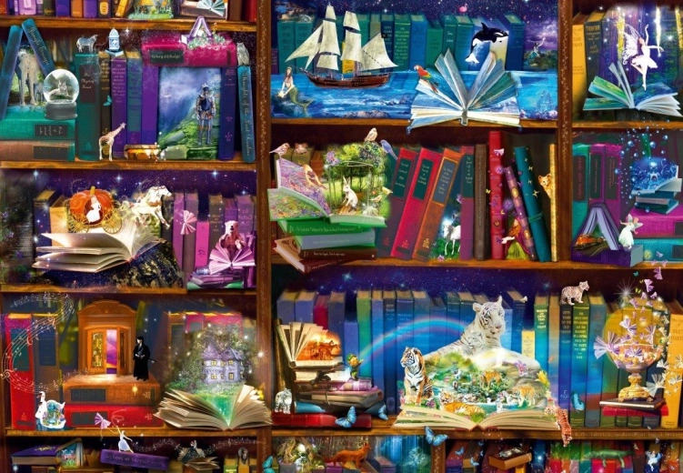 Bluebird Puzzle Abenteuer in der Bibliothek 1000 Teile