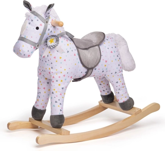 Bigjigs Toys gemusteres Schaukelpferd für Kinder
