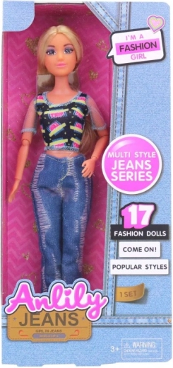 Puppe Lili in Jeans 30 cm
