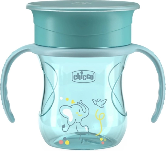 Chicco Becher 360 Perfect X mit Griffen teal 12m+