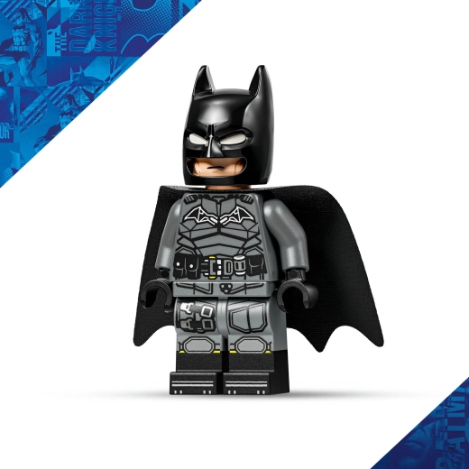 Batman-Minifigur mit Stoffumhang