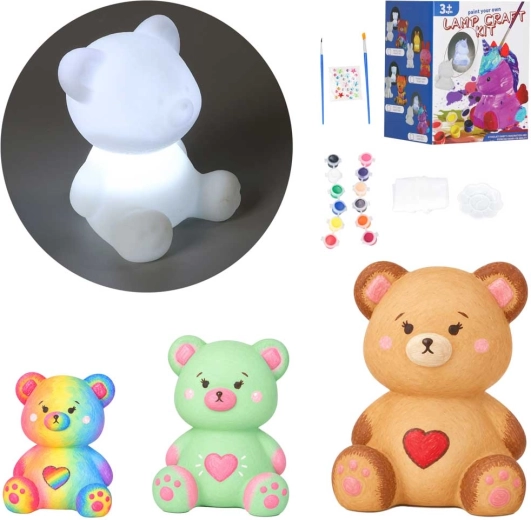 Kinder-Nachtlicht zum Bemalen, Teddybär