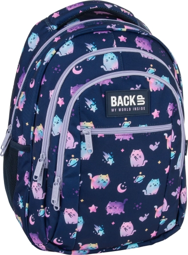 Schulrucksack BackUP Violet Kittens 26 l