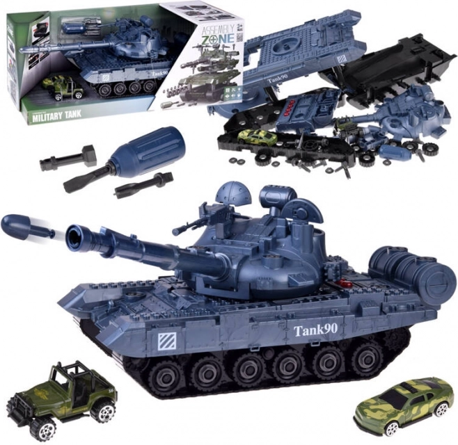 Tank mit Beleuchtung und Ton zum Zusammenbauen