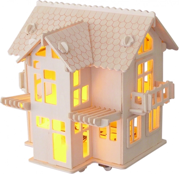 Holz 3D-Puzzle Europäische Villa