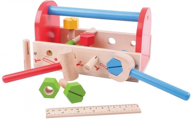 Bigjigs Toys Meine Werkzeuge in der Transportkiste