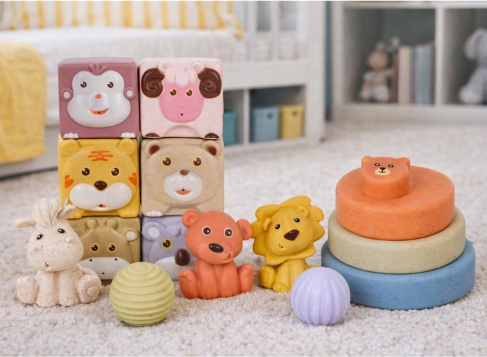 Vielfältige Texturen und Formen für die sensorische Entwicklung