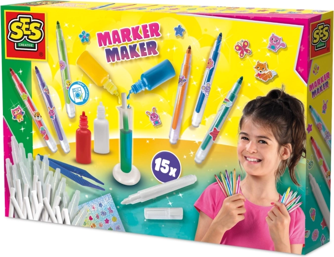 Set zur Herstellung bunter Filzstifte für Kinder – gestalte deine eigenen Marker
