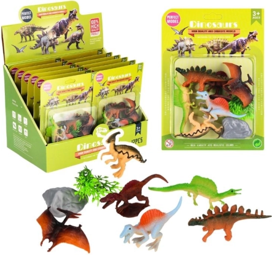 Dinosaurier-Set – Gummifiguren für Kinder ab 3 Jahren, Mix aus Modellen und Farben