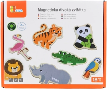 Holzmagnete wilde Tiere Viga