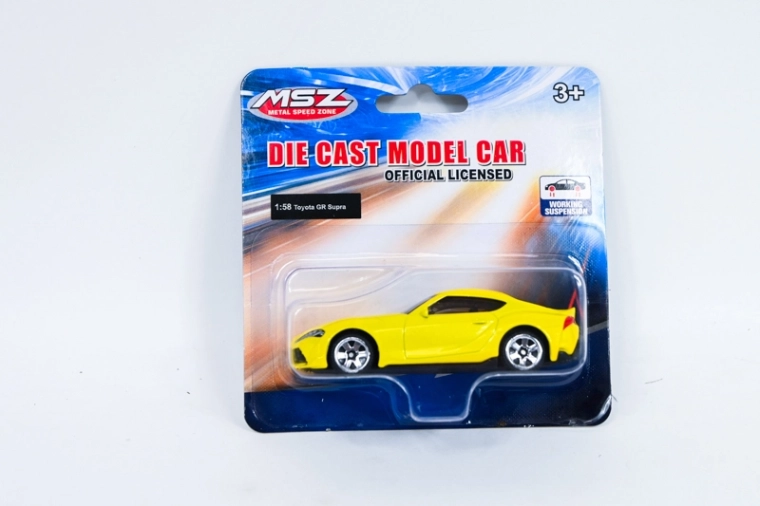 MSZ Toyota GR Supra gelbes Automodell 1:58