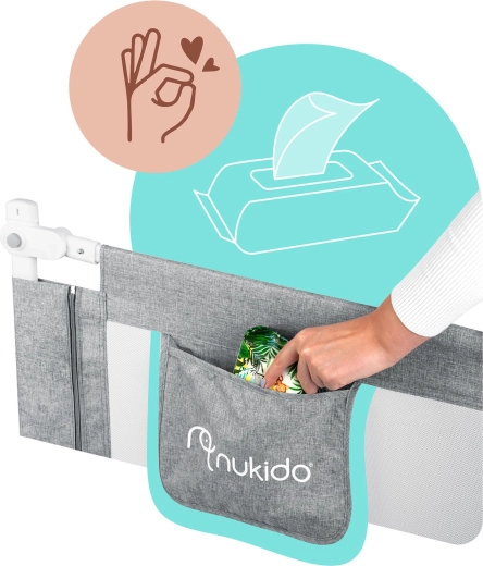 Praktische Tasche für Kleinigkeiten am Bett