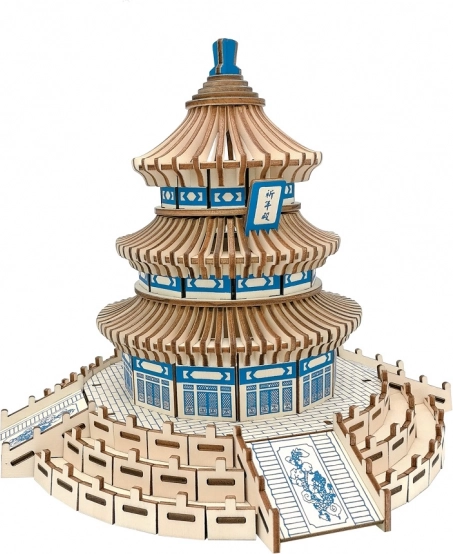 Holz-3D-Puzzle – Himmelstempel