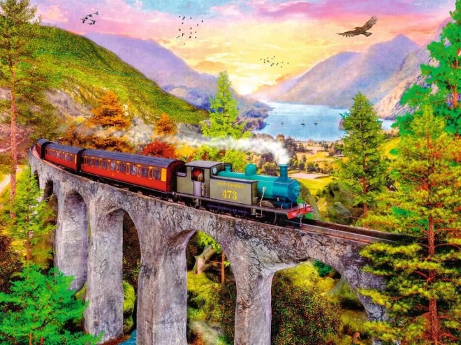 Puzzle Herbstzugfahrt 1500 Teile