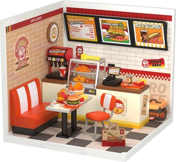 Miniaturmodell des Hauses Restaurant Mjam Mjam Burger