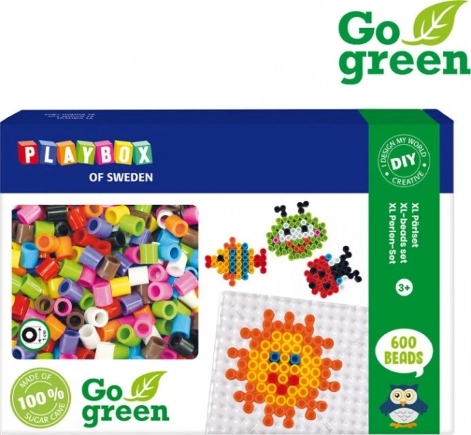 Bügelperlen PLAYBOX Go Green XL 600 Stk.