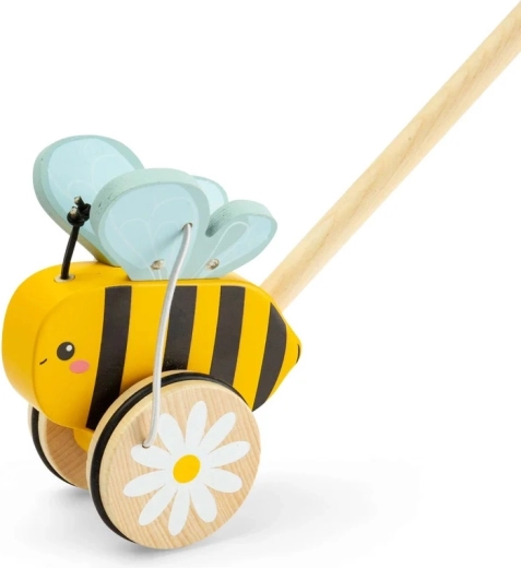 Bigjigs Toys Holz-Schiebespielzeug Biene