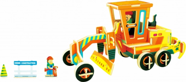 3D-Holzpuzzle Grader ROBOTIME (48 Teile)