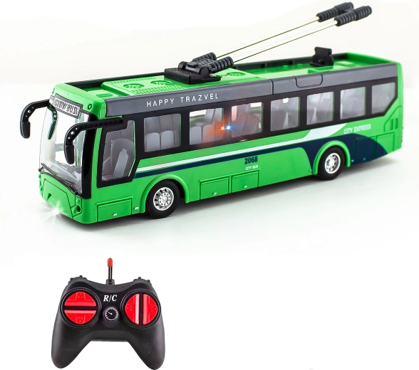 RC-Oberleitungsbus mit Fernsteuerung 21 cm