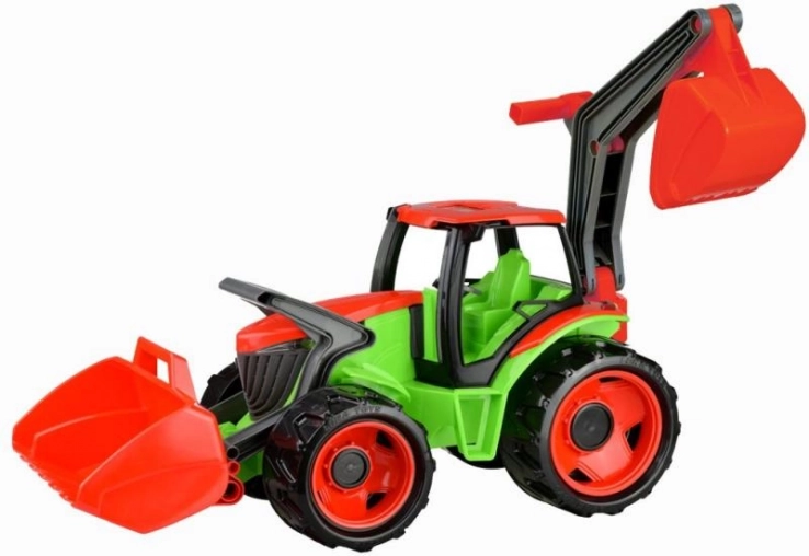 Lena Traktor mit Schaufel und Bagger – grün‑rot