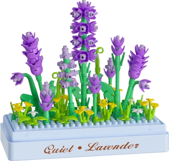 Lavendel-Motiv als Dekoration