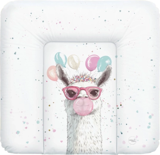 Ceba baby weiche Wickelauflage Basic Crazy Lama 75 × 72 cm