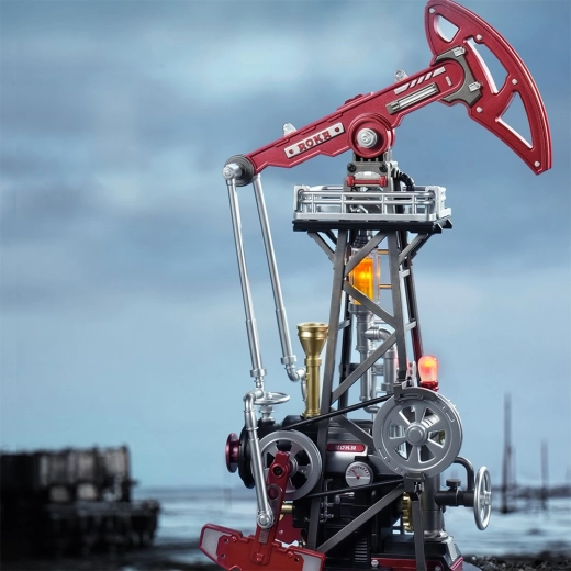 Authentische Schwingbewegung mit Zahnrädern und Kolben