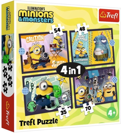 Puzzle 4 in 1 – Neues Abenteuer der Minions