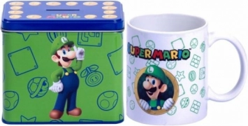Tasse und Spardose Super Mario Luigi