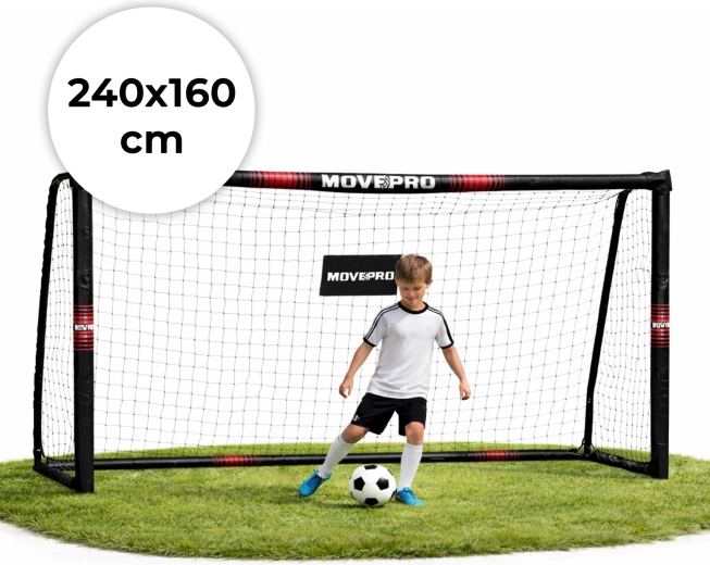 Fußballtor mit Zubehör 240 × 160 × 85 cm MOVEPRO