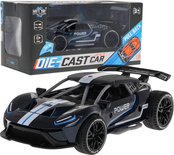 Metall-Zugauto 1:32 mit Gummireifen und Soundeffekten – Power