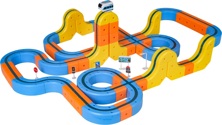 Variable Strecke mit Loopings und Kurven