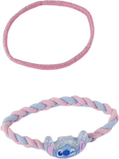Haargummi und geflochtenes Stirnband mit Stitch-Anhänger