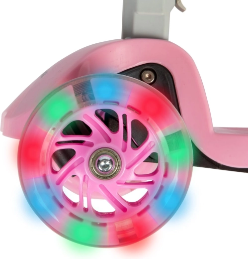 Leuchtende LED-Räder während der Fahrt