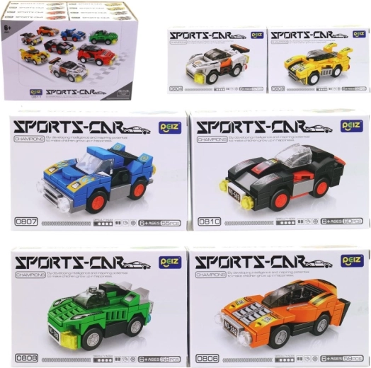 Bausatz Sportwagen – Mini-Modelle im Display-Box (16 Stk.)