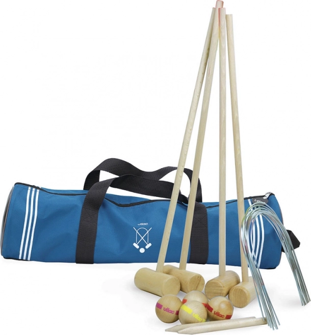 Vilac Krocket für 4 Spieler mit Tasche