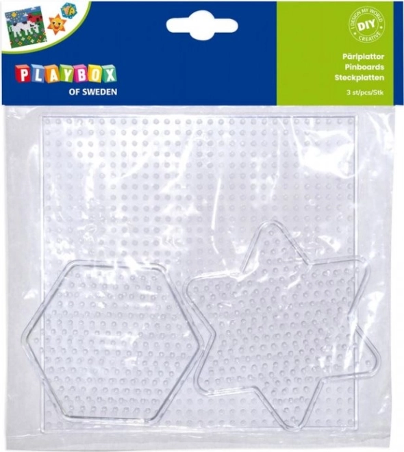 PLAYBOX Steckplatten für Bügelperlen – Formen