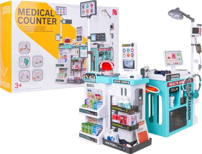 Großes blaues Kinderarztzentrum, 77 Teile