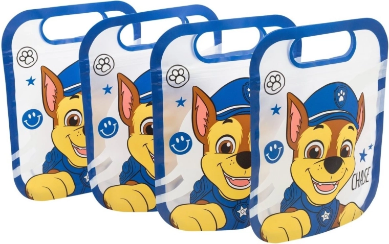 Set mit wiederverschließbaren Beuteln PAW PATROL, 4 Stk.