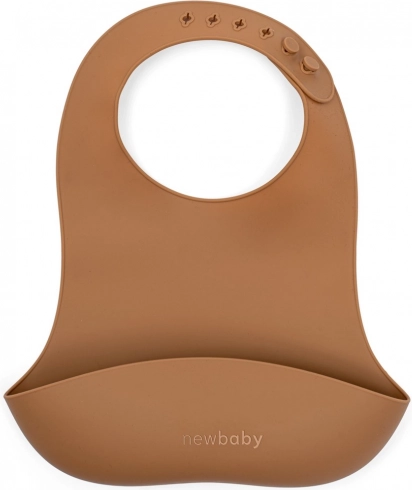 Silikonlätzchen New Baby braun