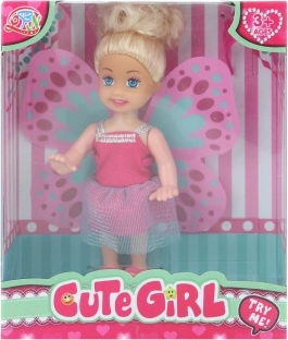 Puppe mit abnehmbaren Flügeln 12 cm