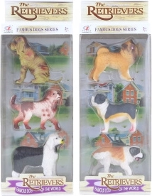 Set aus Kunststoff-Hündchen 3 Stk.