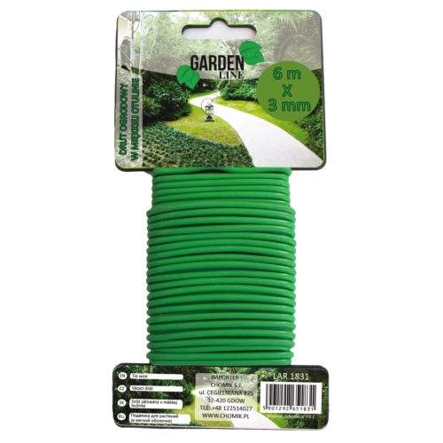 Garten-Bindedraht 3 mm × 6 m, grün