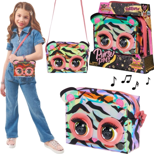 Purse Pets Purrisma Tigertasche mit interaktiven Augen und Geräuschen