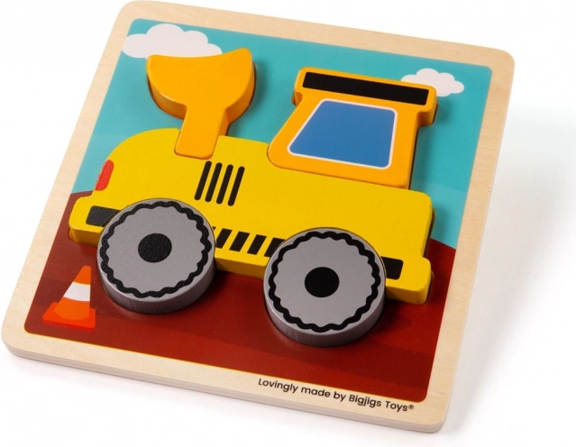 Einlegepuzzle Bagger von Bigjigs Toys